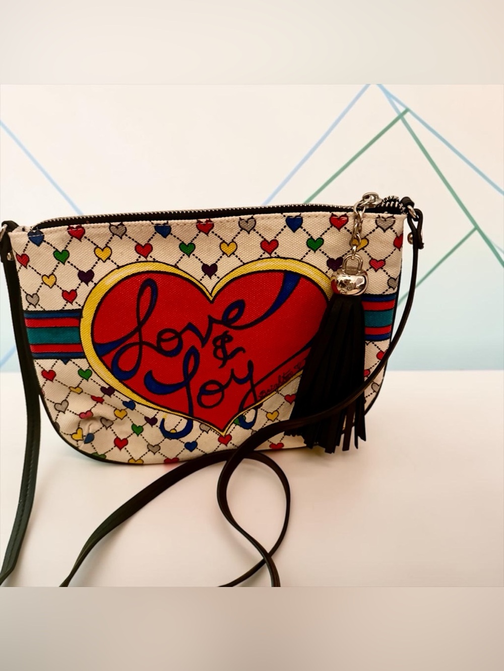 Brighton Love & Joy Limited Holiday Crossbody Purse Very Good Condition